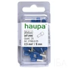 Haupa Érvéghüvely szigetelt 2,5/ 8 kék 270810/25 SmallPack, (25db/bliszter)