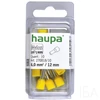 Haupa Érvéghüvely szigetelt 6,0/12 sárga 270818/10 SmallPack, (10db/bliszter)