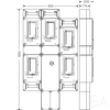 Hensel HCS441+1+MF Csoportos mérőhely, négy fogyasztó részére mindennapszaki mérésre 63A-ig, kapcsolóval és NH00 szakaszolható biztosítóaljzattal, túlfeszültség levezetőhöz előkészítve, közösségi méréssel, fogyasztói főelosztóval, 1091561
