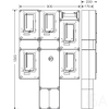 Hensel HCS441+K Csoportos mérőhely, négy fogyasztó részére mindennapszaki mérésre 63A-ig, kapcsolóval és NH00 szakaszolható biztosítóaljzattal túlfeszültség levezetőhöz előkészítve, közösségi méréssel, 1091557