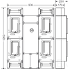 Hensel HCS441+MF Csoportos mérőhely, négy fogyasztó részére mindennapszaki mérésre 63A-ig, kapcsolóval és NH00 szakaszolható biztosítóaljzattal, túlfeszültség levezetőhöz előkészítve, fogyasztói főelosztóval, 1091560