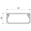 Kopos mini színes kábelcsatorna, 40x20mm-es, fa imitáció, sötét tölgy, LHD 40x20 I2