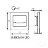 Kanlux SABIK MINI LED CW dekorációs lámpa