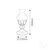 Rábalux 7072 Petronel asztali lámpa, H33,5cm Rábalux 7072 Petronel asztali lámpa, H33,5cm