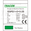 Tracon túlfeszültség levezető, T1+T2+T3 AC típusú, egybeépített, ESPD1+2+3-25-1P