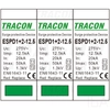 Tracon túlfeszültség levezető, T1+T2 AC típusú, cserélhető betéttel, ESPD1+2-12.5-3P