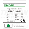 Tracon túlfeszültség levezető, T1+T2 AC típusú, egybeépített, ESPD1+2-50-1P
