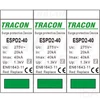 Tracon túlfeszültség levezető, T2 AC típusú, cserélhető betéttel, ESPD2-40-3P