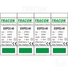 Tracon túlfeszültség levezető, T2 AC típusú, cserélhető betéttel, ESPD2-40-4P