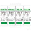 Tracon túlfeszültség levezető, T2 AC típusú, cserélhető betéttel, ESPD2-40-4P