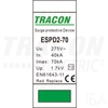 Tracon túlfeszültség levezető, T2 AC típusú, cserélhető betéttel, ESPD2-70-1P