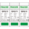 Tracon túlfeszültség levezető, T2 AC típusú, cserélhető betéttel, ESPD2-70-3P