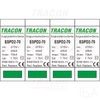 Tracon túlfeszültség levezető, T2 AC típusú, cserélhető betéttel, ESPD2-70-4P