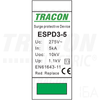 Tracon túlfeszültség levezető, T3 AC típusú, egybeépített, ESPD3-5-2P