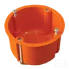 Tracon Gipszkarton szerelvénydoboz, sima, fedél nélkül, narancssárga, 65x45mm, IP44, GD6021