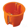 Tracon Gipszkarton szerelvénydoboz, mély, fedél nélkül, narancssárga, 65x60mm, IP44, GD60