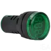 Tracon Feszültségmérő, LED jelzőfény, zöld, NYG3-VG