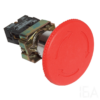 Tracon Reteszelt gombafejű vészgomb, fémalap, piros, elfordítással, NYG642P60