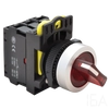 Tracon Világítókaros kapcsoló, piros, LED, kétállású, NYK3-SL21R