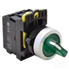 Tracon Világítókaros kapcsoló, zöld, LED, kétállású, NYK3-SL21G
