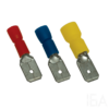 Tracon KCS5 Szigetelt rátolható csatlakozó csap, sárgaréz, kék