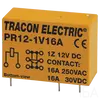 Tracon Print relé 1xCO érintkező 16A 12V DC, PR12-1V16A