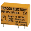 Tracon Print relé 1xCO érintkező 16A 12V DC, PR12-1V16A