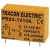 Tracon Print relé 1xCO érintkező 10A 24V DC, PR24-1V10A