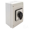 Tracon Tokozott főkapcsoló, BE-KI, 160A, 3P, 37kW, 88x88mm, 60°, TK-166/3T65 Tracon Tokozott főkapcsoló, BE-KI, 160A, 3P, 37kW, 88x88mm, 60°, TK-166/3T65