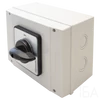 Tracon Tokozott főkapcsoló, BE-KI, 160A, 3P, 37kW, 88x88mm, 60°, TK-166/3T65 Tracon Tokozott főkapcsoló, BE-KI, 160A, 3P, 37kW, 88x88mm, 60°, TK-166/3T65