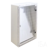 Tracon műanyag elosztószekrény, átlátszó ajtóval,600×400×200mm szerelőlappal IP65, TRACON TME604020T