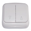 Tracon Falon kívüli zsalu vezérlő kapcsoló (tapétakapcsoló) 10AX/250VAC IP20 (2×N101), Tracon TTK-07