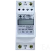 Tracon LCD kijelzésű fogyasztásmérő, közvetlen, 1 fázisú, 2 modul, TVOF12