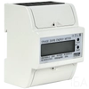 Tracon LCD kijelzésű fogyasztásmérő, közvetlen, 1 fázisú, 4 modul, TVOF14