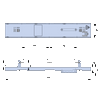 Tracon Függőleges síntakaró, füllel,100mm széles,185 mm-rendszerhez, H-RF
