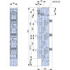 Tracon Függőleges biztosítós szakaszolókapcsoló, pólusonként nyitás, SL3-3X/9/KM2G-F