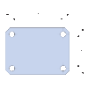 Tracon Leágazó modul, 54×10 mm-es lemezsínhez, 50mm-es sínre, PK50/54X10