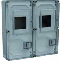 Csatári Plast PVT 6060 Á-V EF Fm  Fogyasztásmérő szekrény 2x1-3F + vezérlő, előre fizetős