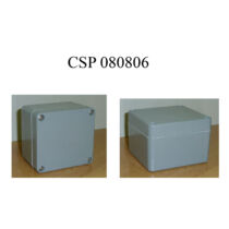 Csatári Plast CSP 080806 poliészter doboz, üres 80x 75x 55mm csav fed IP65