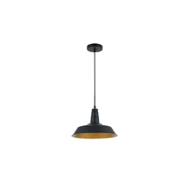 ELMARK MATT függeszték 1×E27 matt fekete és arany, 955MATT1BK