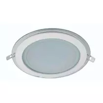 ELMARK LED panel kerek + üveg 6W 3000K meleg fehér 100mm, 99LED639