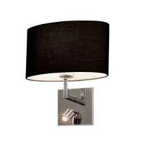 ELMARK Tomy oldalfali lámpa 1XE27 + 1W LED 4000K sötét szürke, 955TOMY1WLED