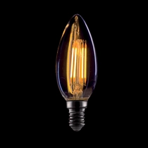 ELMARK vintage gyertya LED izzó dimmelhető C35 4W E14 2800-3200K,aranyozott üveggel