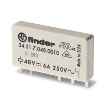 Finder SSR relé 1 CO váltóérintkező 6A-es 24V-os DC, 345170245010