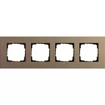 Gira Esprit Linoleum-plywood, 4-es keret, világosbarna, 214221