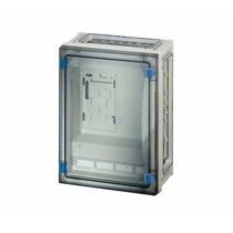 Hensel FP 2212 fogyasztásmérő szekrény átlátszó ajtóval, 1 db elektronikus fogyasztásmérőhöz, 4 db szekrényösszekötővel
