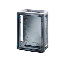 Hensel FP 0210 üres szekrény átlátszó ajtóval, 4 db szekrényösszekötővel, IP65
