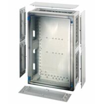 Hensel FP 0411 üres szekrény átlásztó ajtóval, 6 db szekrényösszekötővel, zárólap készlettel, IP65