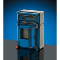 Hensel Mi 72213S-0 fogyasztásmérő szekrény 1 fázisú 1mérős kék lappal 12 modullal