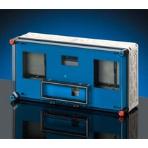 Hensel Mi 72460-0 fogyasztásmérő szekrény 1 fázisú többmérős vezérelt mérőkhöz kék lap